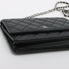 Chanel Caviar Black Wallet on Chain WOC