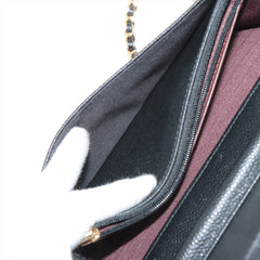 Chanel Caviar Wallet On Chain WOC Black (microchipped)