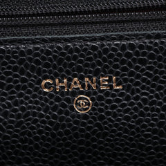 Chanel WOC Caviarskin Wallet On Chain Black - 21 series