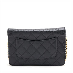 Chanel WOC Caviarskin Wallet On Chain Black - 21 series