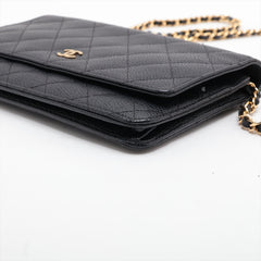 Chanel WOC Caviarskin Wallet On Chain Black - 21 series