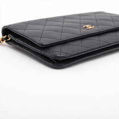 Chanel WOC Caviarskin Wallet On Chain Black - 21 series