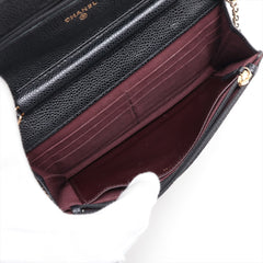 Chanel WOC Caviarskin Wallet On Chain Black - 21 series