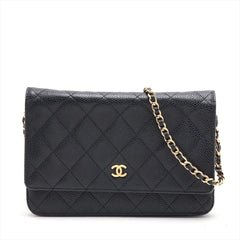 Chanel WOC Caviarskin Wallet On Chain Black - 21 series