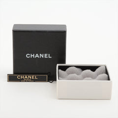 Chanel Coco Logo Rhinestone Silver Stud Earrings Costume Jewellery