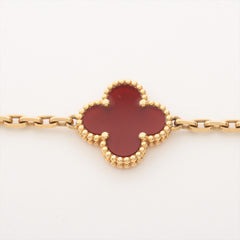 Van Cleef & Arpels Vintage Alhambra 5 Motifs Carnelian Bracelet