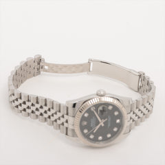 Rolex Datejust 36mm Watch Black Diamond Dial 116234