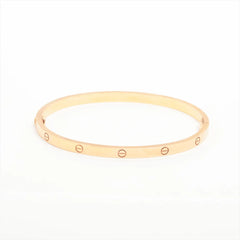 Cartier Love SM Size 17 Pink Gold Bracelet