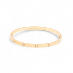 Cartier Love SM Size 17 Pink Gold Bracelet