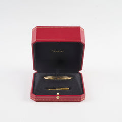 Cartier Small Model Love Bracelet Yellow Gold Size 19