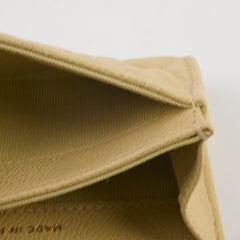 Chanel CC Caviar Cardholder Yellow/Green Undertone (Microchipped)