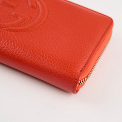 Gucci Zippy Long Wallet Orange