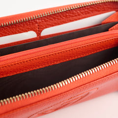 Gucci Zippy Long Wallet Orange