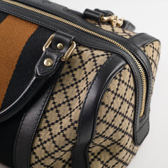 Gucci Vintage Boston Bag Black/Brown
