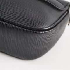 Louis Vuitton Montaigne Shoulder Bag Black Epi