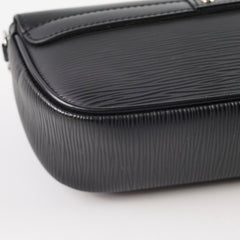 Louis Vuitton Montaigne Shoulder Bag Black Epi