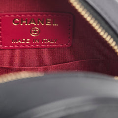 Chanel 19 Round Clutch on Chain Black Lambskin