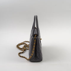 Chanel Mini Kelly Shopping Tote Bag Calfskin Grey GHW