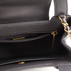 Chanel Mini Kelly Shopping Tote Bag Calfskin Grey GHW