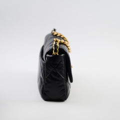 Chanel 19 Small Black Goatskin 2019