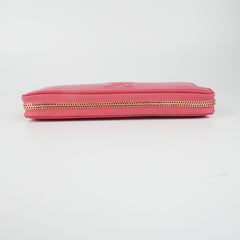 Saint Laurent Belle De Jour Long Zip Wallet