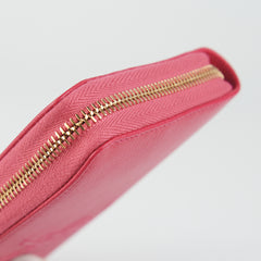 Saint Laurent Belle De Jour Long Zip Wallet