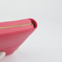 Saint Laurent Belle De Jour Long Zip Wallet