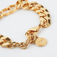 Christian Dior Gold CD Logo Chain Bracelet