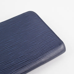 Louis Vuitton Zipper Navy Epi Long Wallet