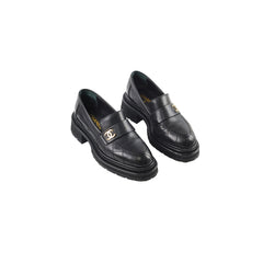 Chanel Woman Loafer Black Size 38