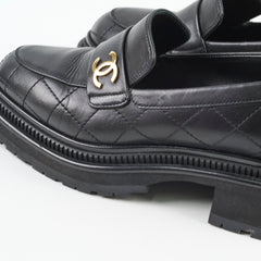 Chanel Woman Loafer Black Size 38
