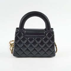CHANEL Mini Kelly Lambskin Black GHW 2025 (Microchip)