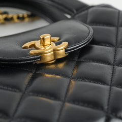 CHANEL Mini Kelly Lambskin Black GHW 2025 (Microchip)
