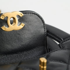 CHANEL Mini Kelly Lambskin Black GHW 2025 (Microchip)