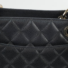 Chanel Caviar GST Grand Shopping Tote Black Series 15