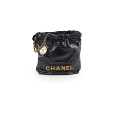 Chanel 22 Mini Black Microchip