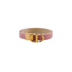 Christian Dior Women 30 Montaigne Belt Reversible Pink Beige Size 75