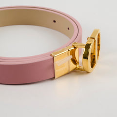 Christian Dior Women 30 Montaigne Belt Reversible Pink Beige Size 75