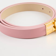 Christian Dior Women 30 Montaigne Belt Reversible Pink Beige Size 75