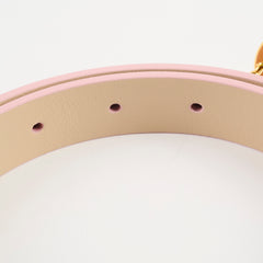 Christian Dior Women 30 Montaigne Belt Reversible Pink Beige Size 75