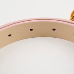 Christian Dior Women 30 Montaigne Belt Reversible Pink Beige Size 75