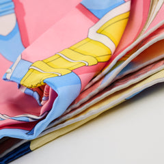Hermes 70 cm Silk Scarf Grand Manege- Rose Bonbon