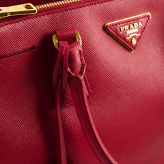 Prada Saffiano Galleria Tote Red