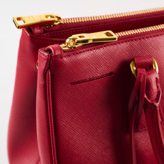Prada Saffiano Galleria Tote Red