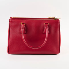 Prada Saffiano Galleria Tote Red