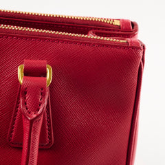 Prada Saffiano Galleria Tote Red