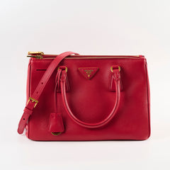 Prada Saffiano Galleria Tote Red