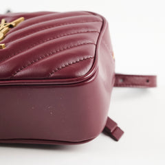 Saint Laurent Mini Lou Belt Camera Bag Burgundy