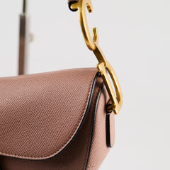 Christian Dior Medium Saddle Nude/Blush