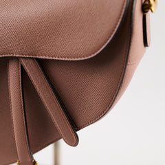 Christian Dior Medium Saddle Nude/Blush
